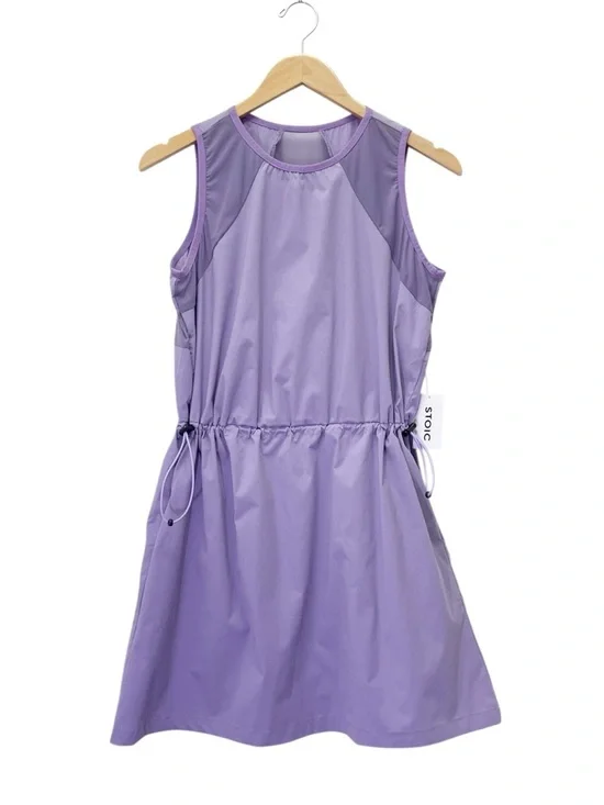 NWT Stoic Desert Dress Sz Small Chalk Violet Athletic Mesh Quick Dry Cinch Waist - Picture 2 of 13
